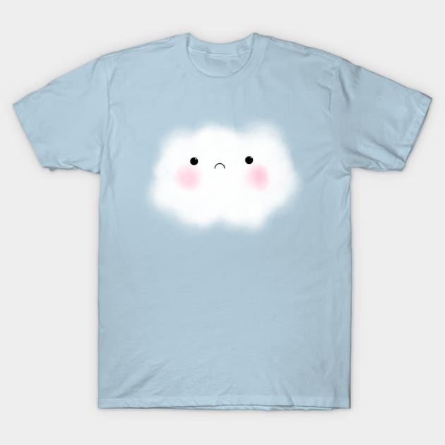 Sad Cloud T-Shirt by BirdyBell